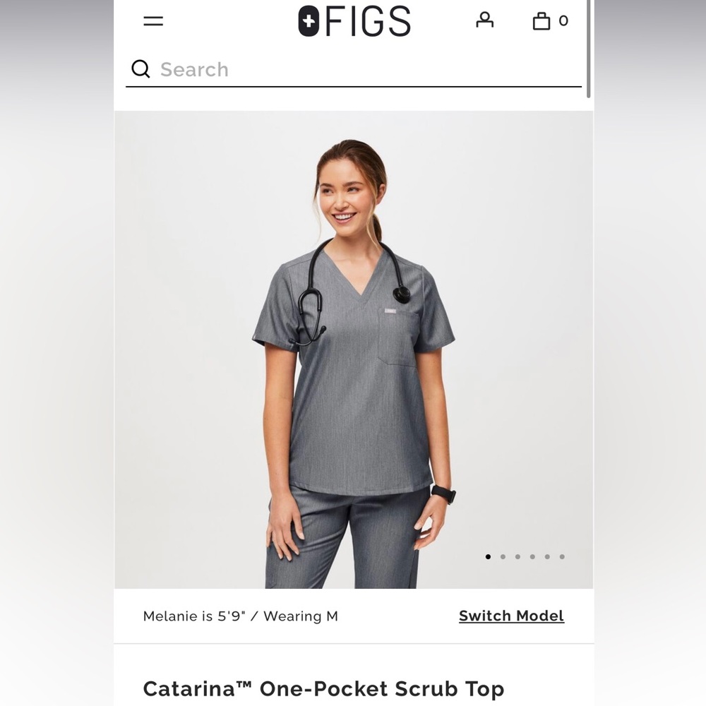 Graphite Figs Jogger Set - Catarina Top (S) & Zamora Petite Jogger (S)